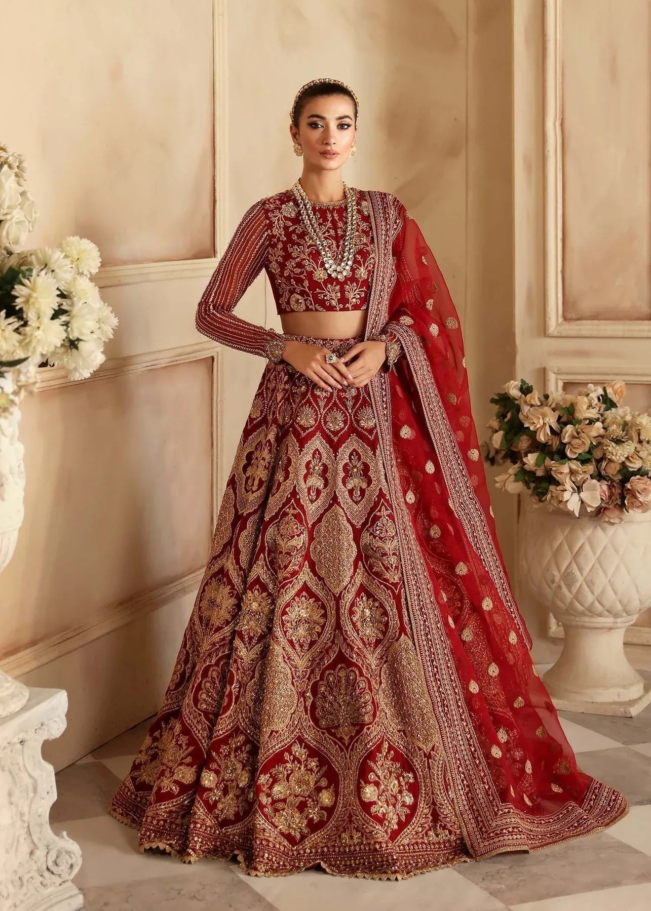 Akbar Aslam | Aleia Luxury Formals | Rosier - Aqsa Fabrics