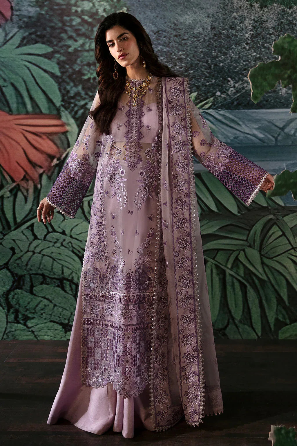 Afrozeh | La Fuchsia Festive 24 | Helen - Aqsa Fabrics