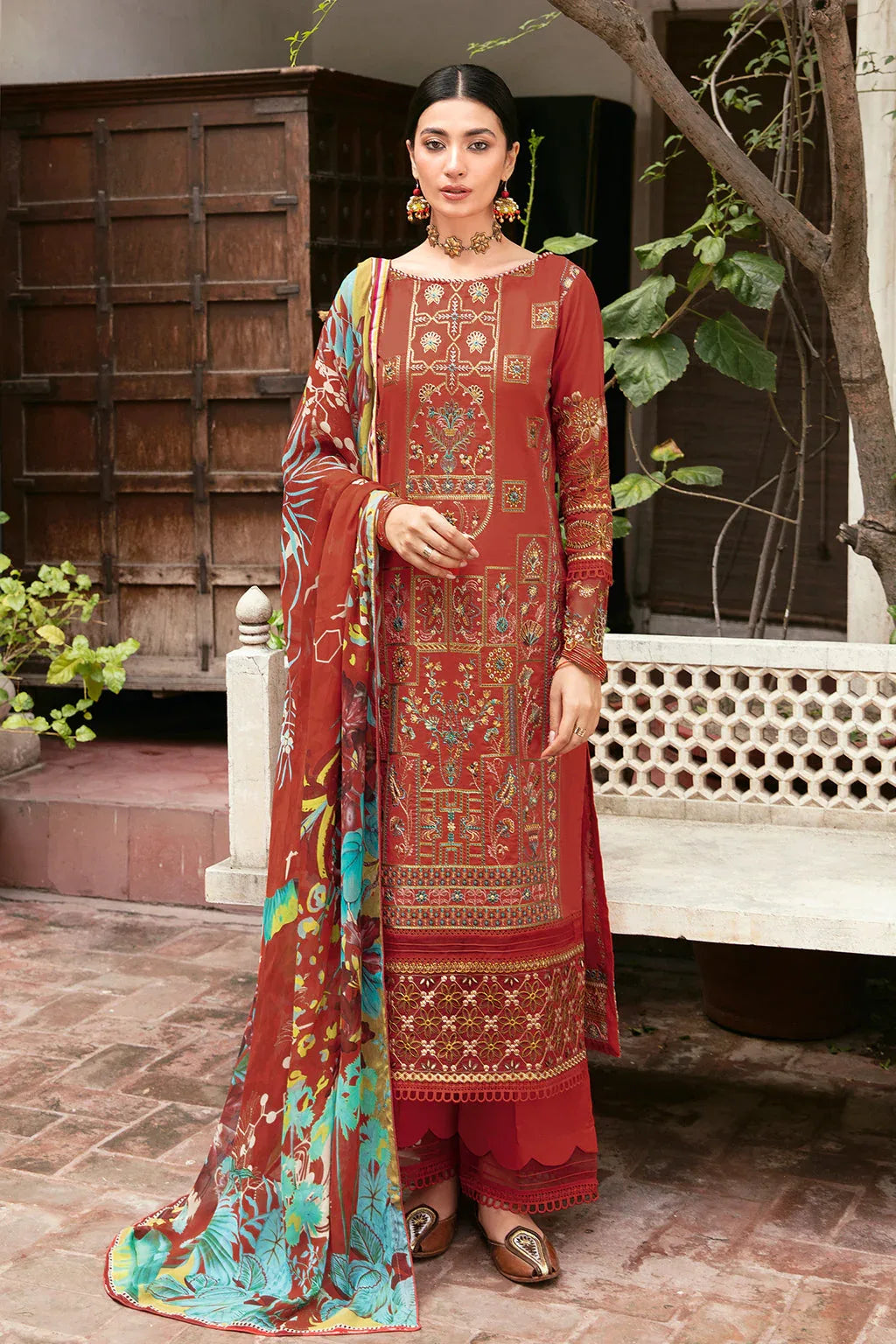 Ramsha | Mashaal Luxury Lawn | L-810 - Aqsa Fabrics