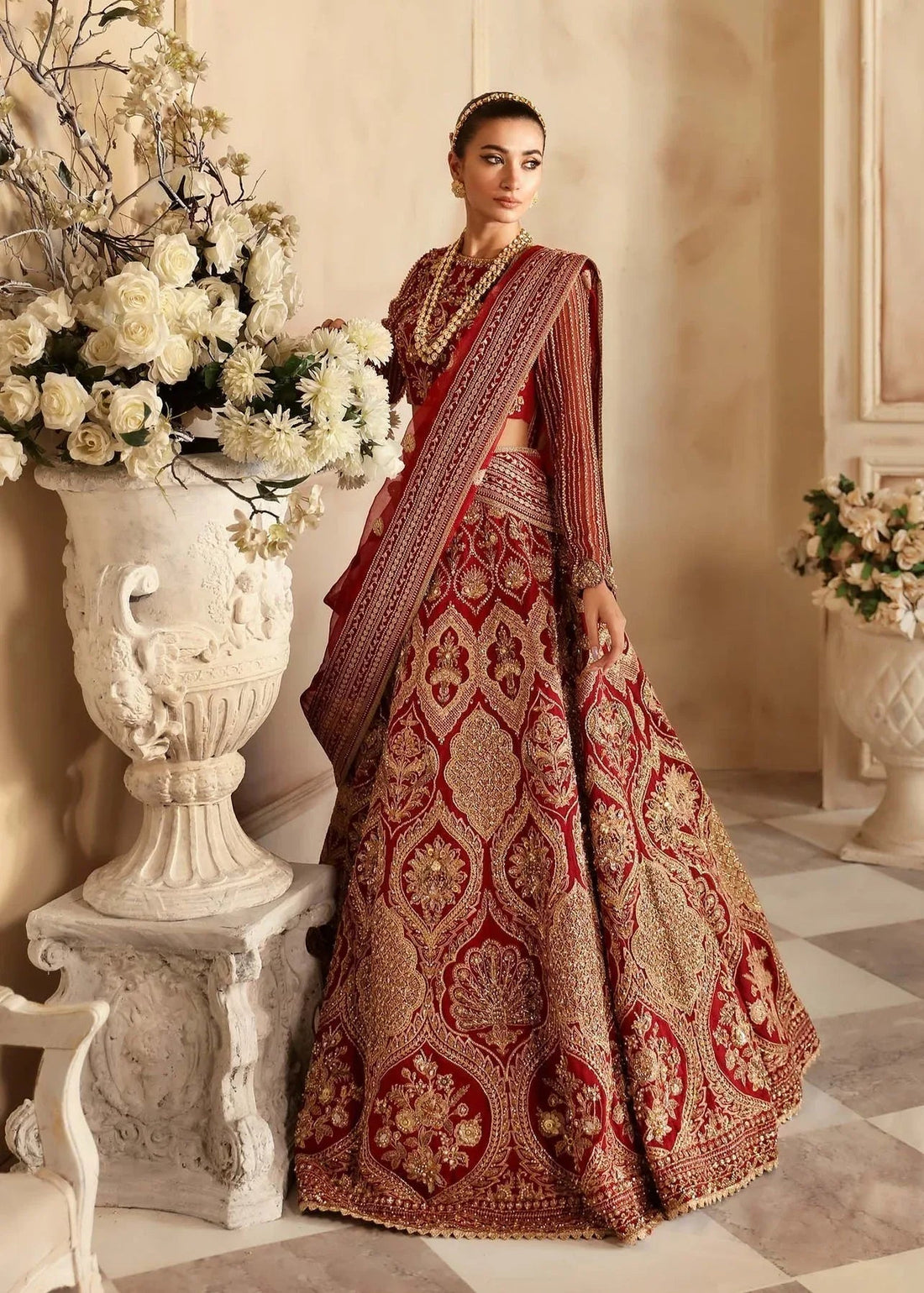 Akbar Aslam | Aleia Luxury Formals | Rosier - Aqsa Fabrics