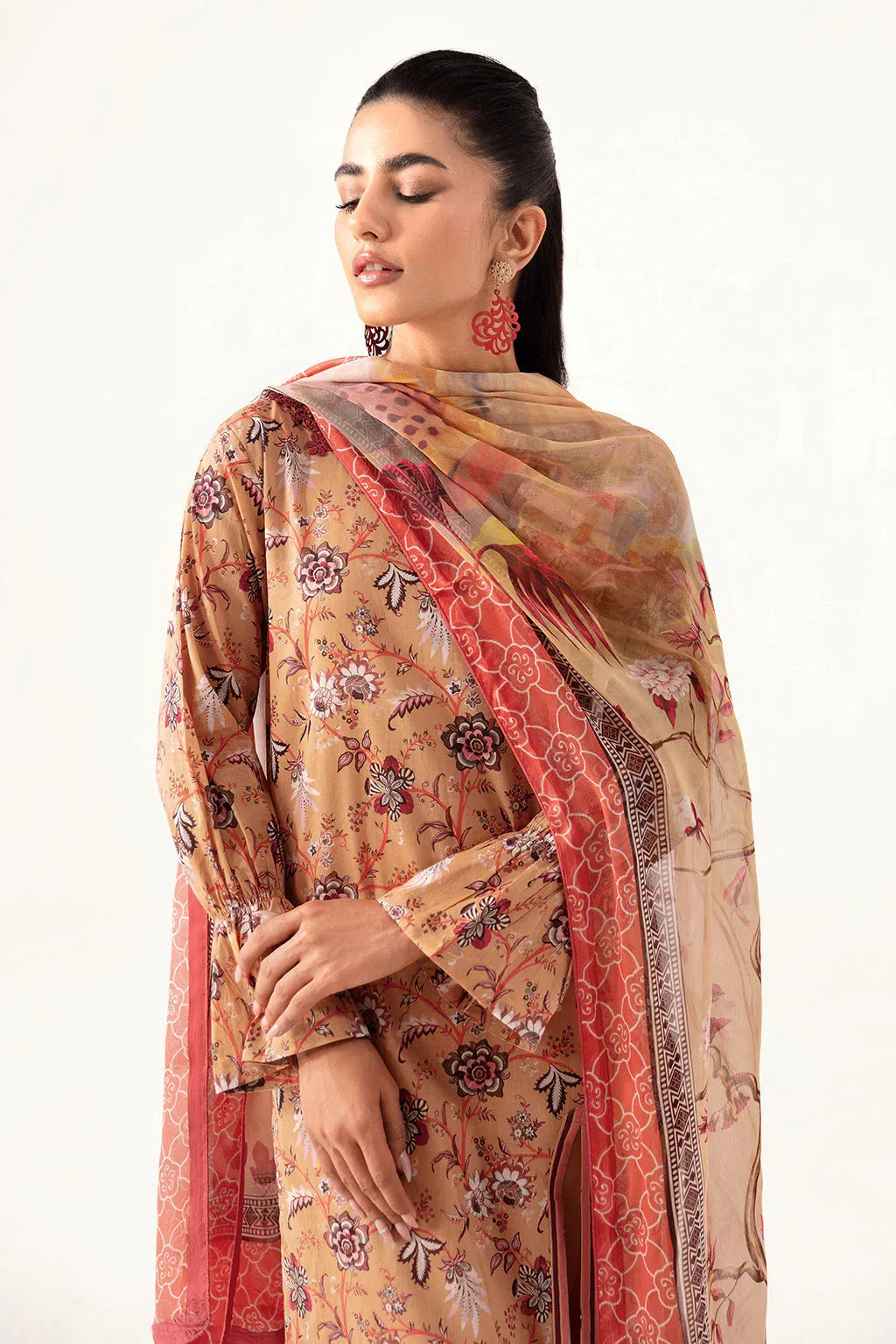 Ramsha | Pinted Lawn | RP-112 - Aqsa Fabrics