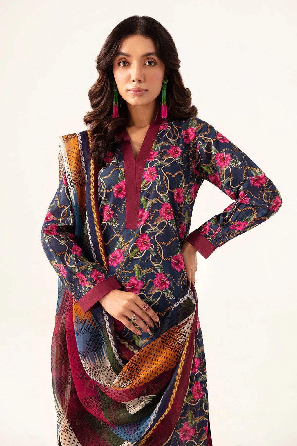 Ramsha | Pinted Lawn | RP-101 - Aqsa Fabrics