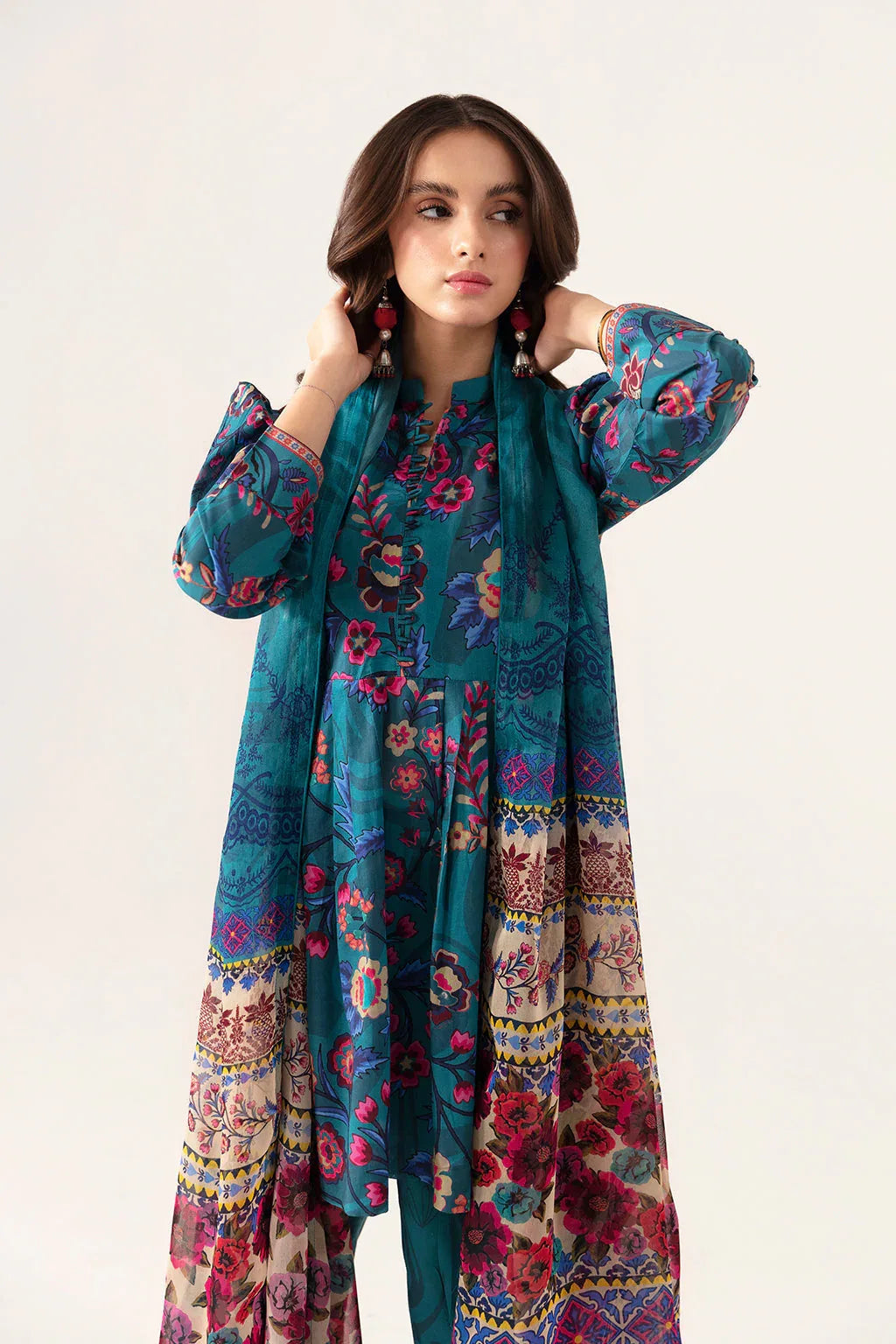 Ramsha | Pinted Lawn | RP-108 - Aqsa Fabrics