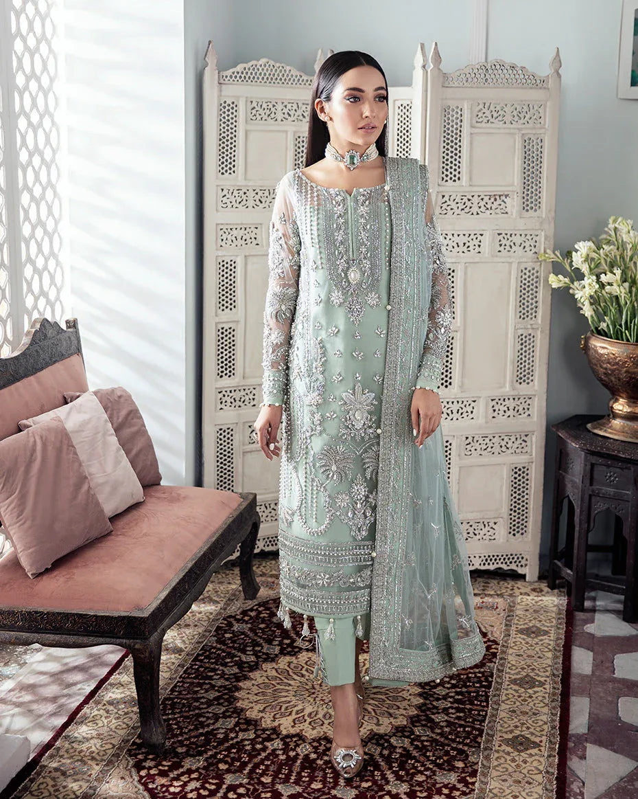 Gulaal | Wedding Formals | Zeba Embroidered Net 3-Piece Suit WS-21 - Aqsa Fabrics