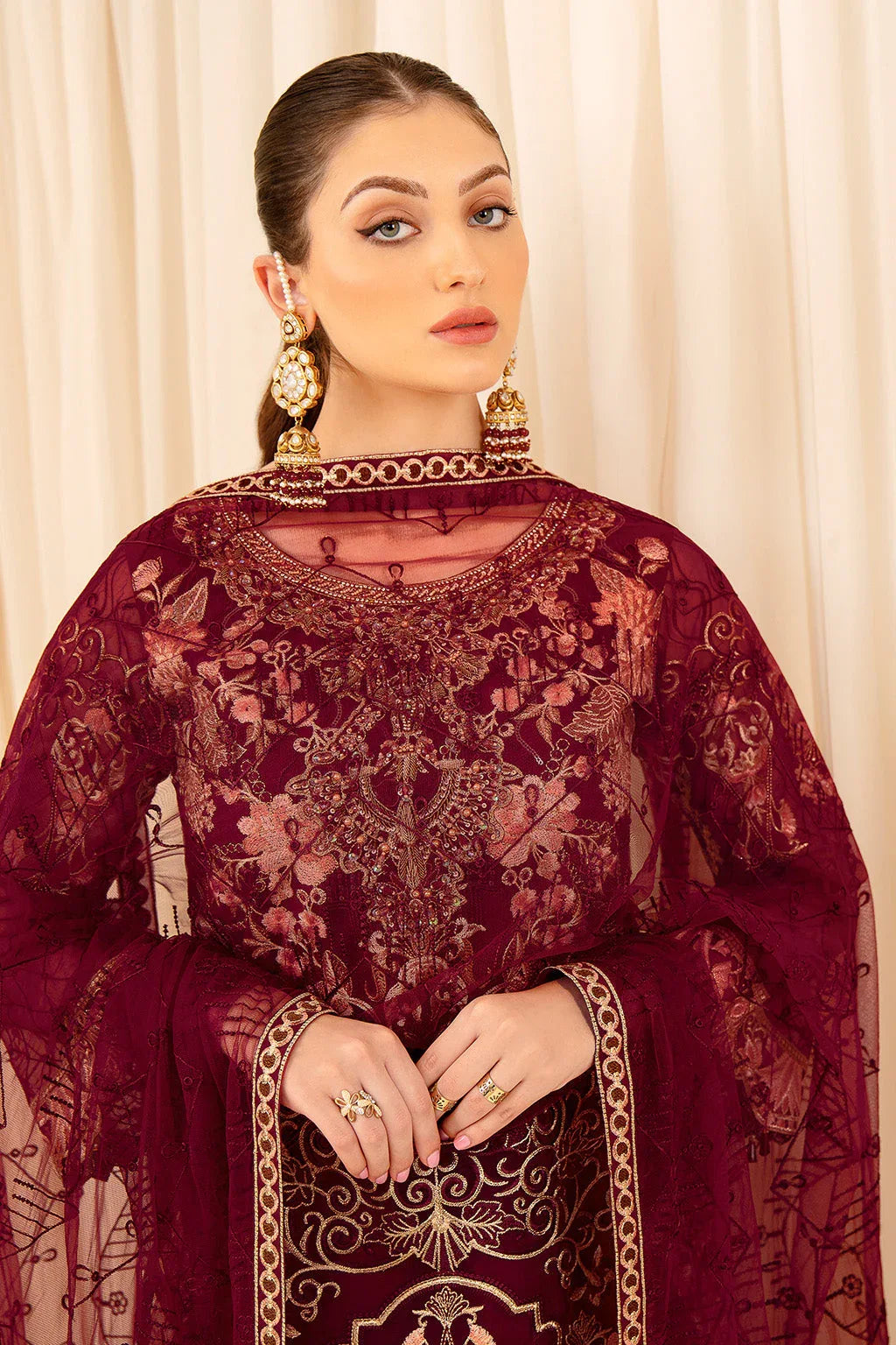 Ramsha | Minhal Organza Collection | M-706 - Aqsa Fabrics