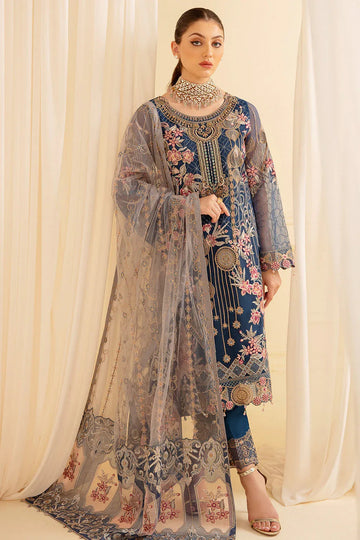 Ramsha | Minhal Organza Collection | M-701 - Aqsa Fabrics