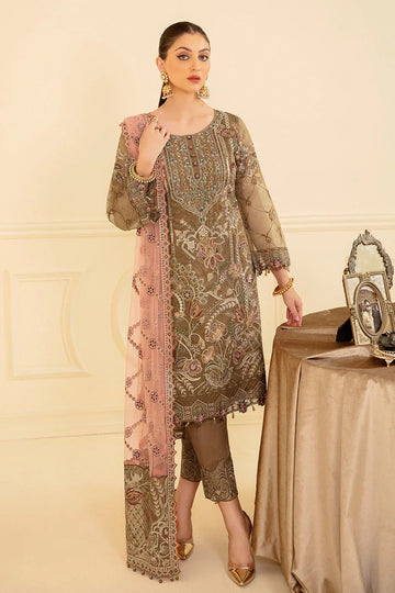 Ramsha | Minhal Organza Collection | M-705 - Aqsa Fabrics
