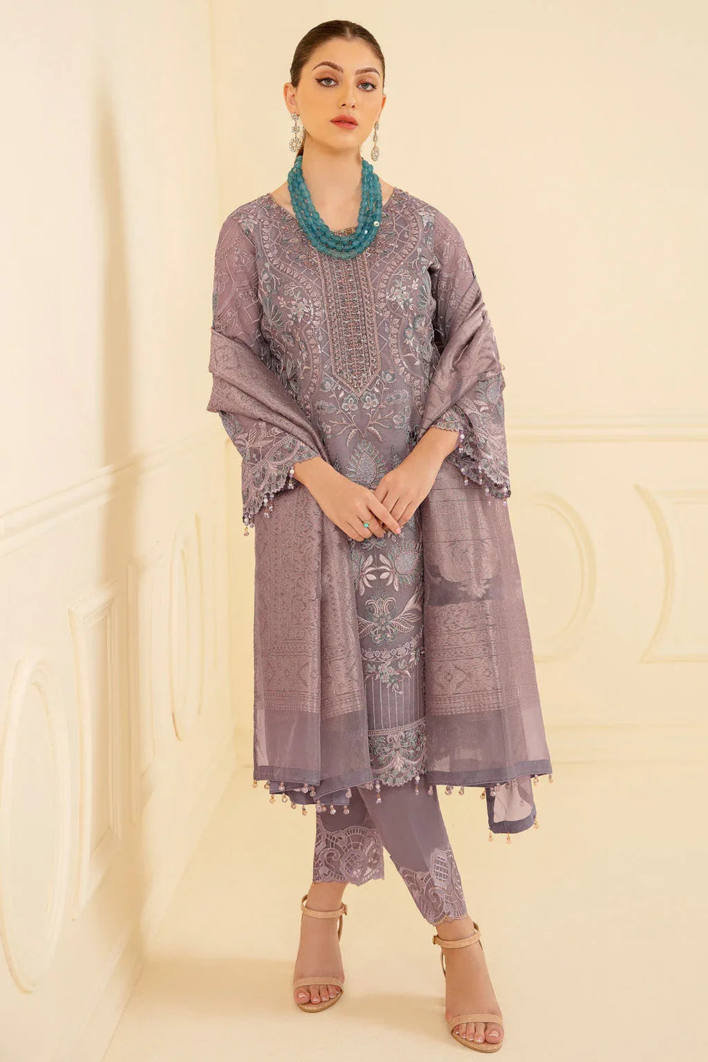 Ramsha | Minhal Organza Collection | M-709 - Aqsa Fabrics