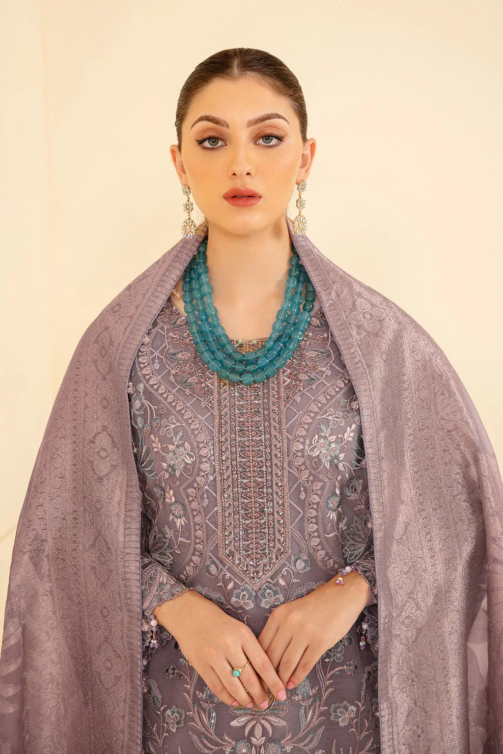 Ramsha | Minhal Organza Collection | M-709 - Aqsa Fabrics