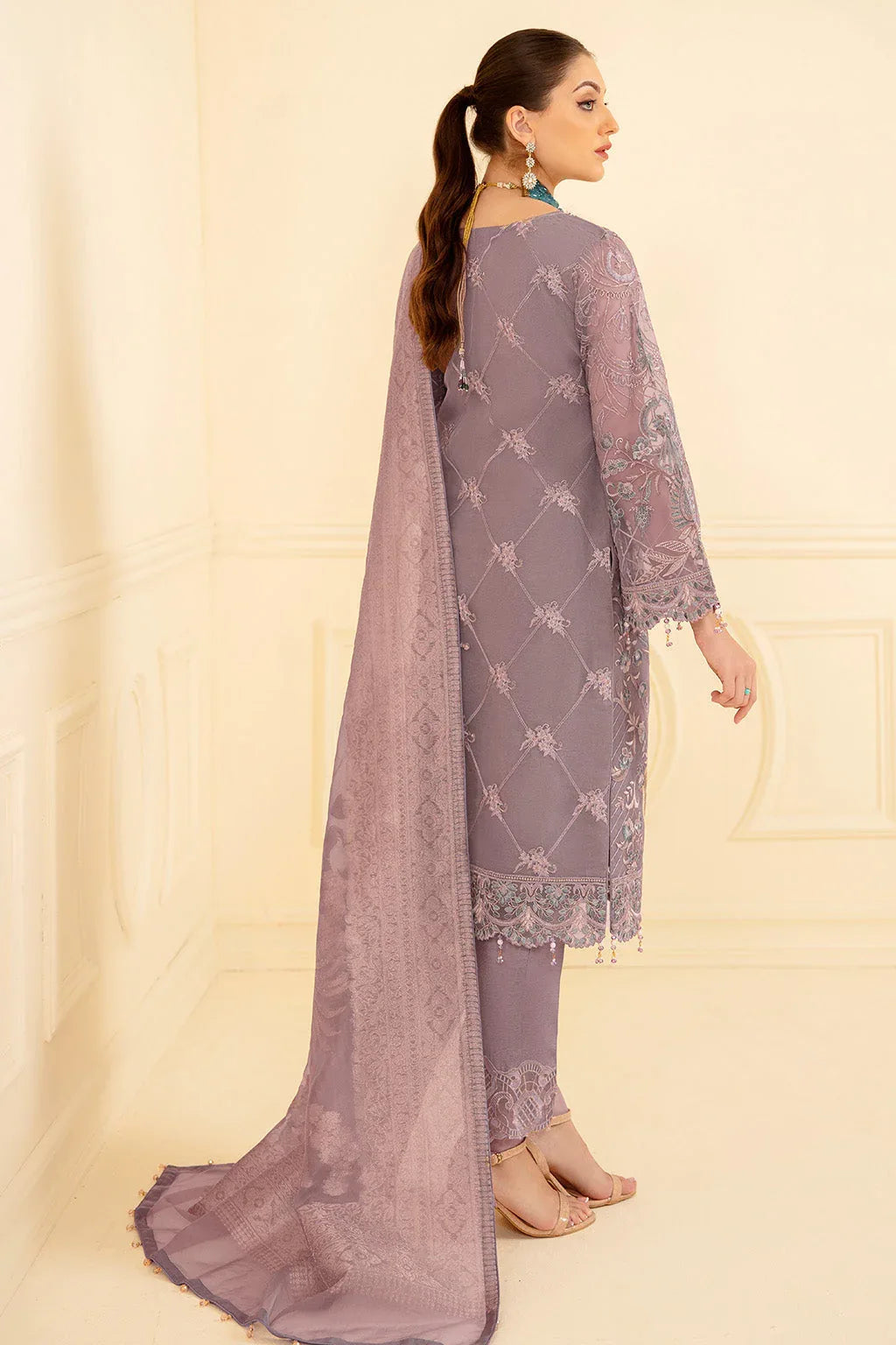 Ramsha | Minhal Organza Collection | M-709 - Aqsa Fabrics