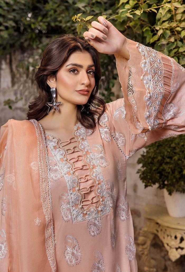 Adans Libas | Adans Chikankari SS25 | CHIKANKARI 4773 - Aqsa Fabrics