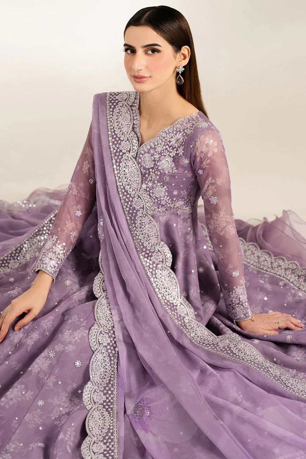 Farasha | Fiorella Formals | Violet Dreams - Aqsa Fabrics
