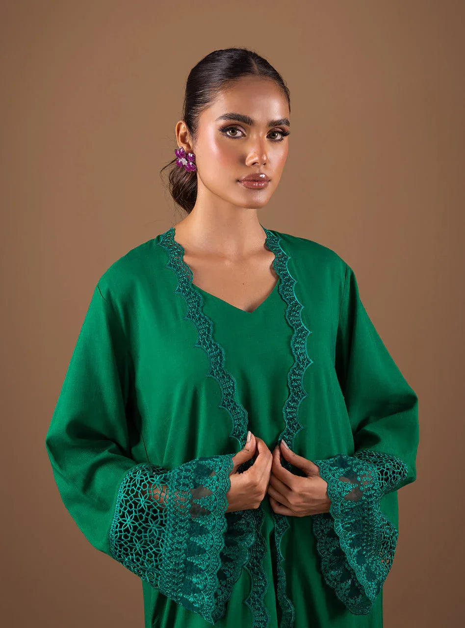 Zainab Chottani | Semi Formals | EMERALD FLAIR - Aqsa Fabrics