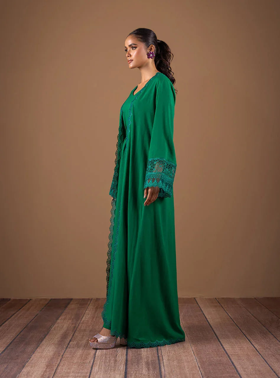 Zainab Chottani | Semi Formals | EMERALD FLAIR - Aqsa Fabrics
