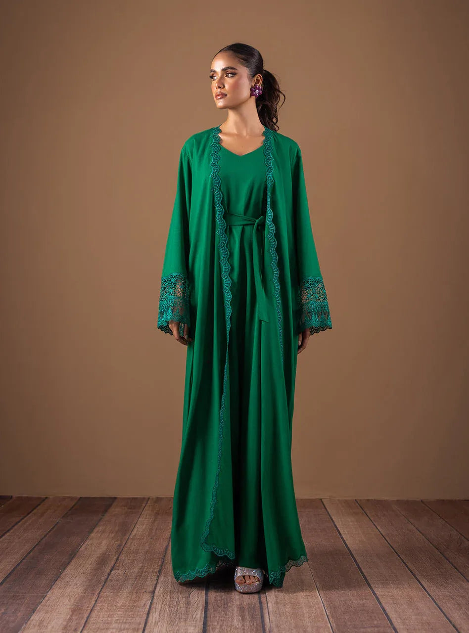 Zainab Chottani | Semi Formals | EMERALD FLAIR - Aqsa Fabrics