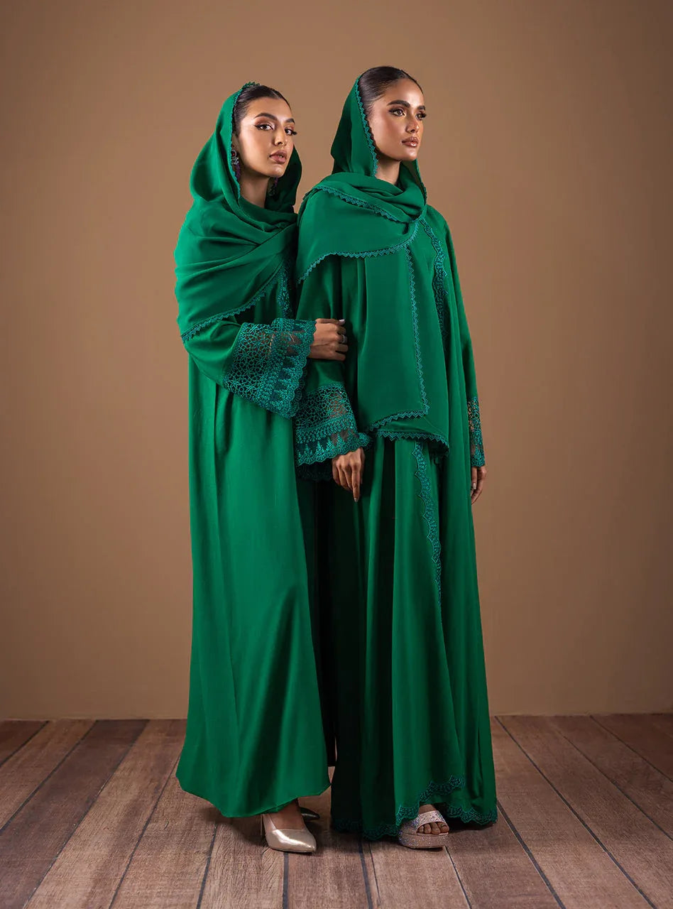 Zainab Chottani | Semi Formals | EMERALD FLAIR - Aqsa Fabrics
