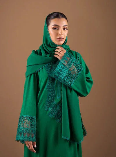 Zainab Chottani | The Kaftan Edit | Ethereal Emerald - Aqsa Fabrics