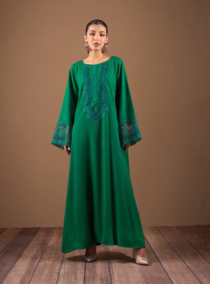 Zainab Chottani | The Kaftan Edit | Emerald Flair - Aqsa Fabrics