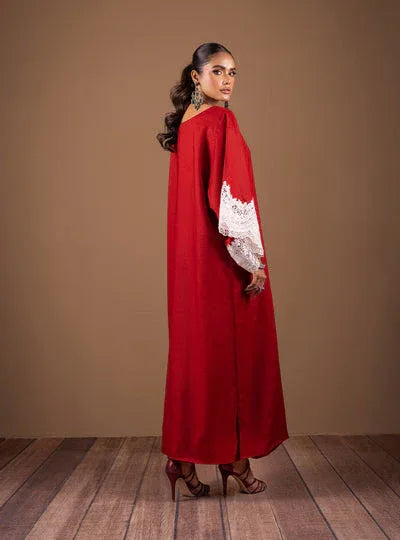 Zainab Chottani | The Kaftan Edit | Radiant Red - Aqsa Fabrics
