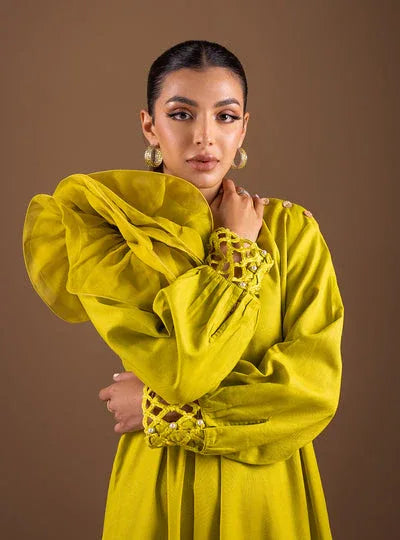 Zainab Chottani | The Kaftan Edit | Lime Rose - Aqsa Fabrics