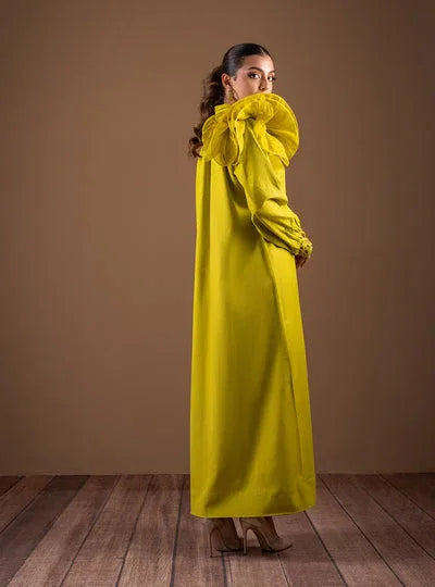 Zainab Chottani | The Kaftan Edit | Lime Rose - Aqsa Fabrics