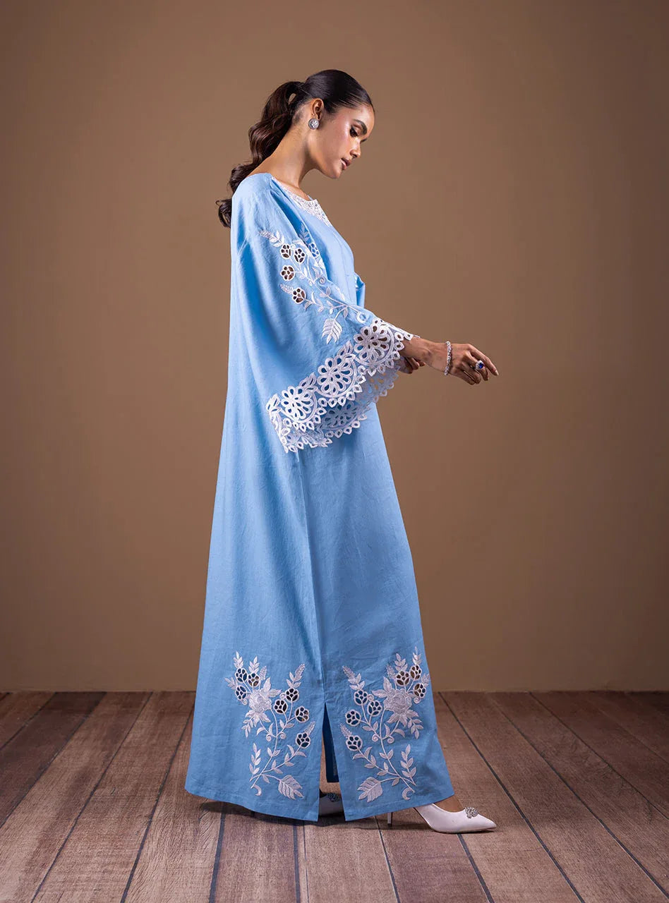 Zainab Chottani | Semi Formals | TIMELESS BLUE - Aqsa Fabrics