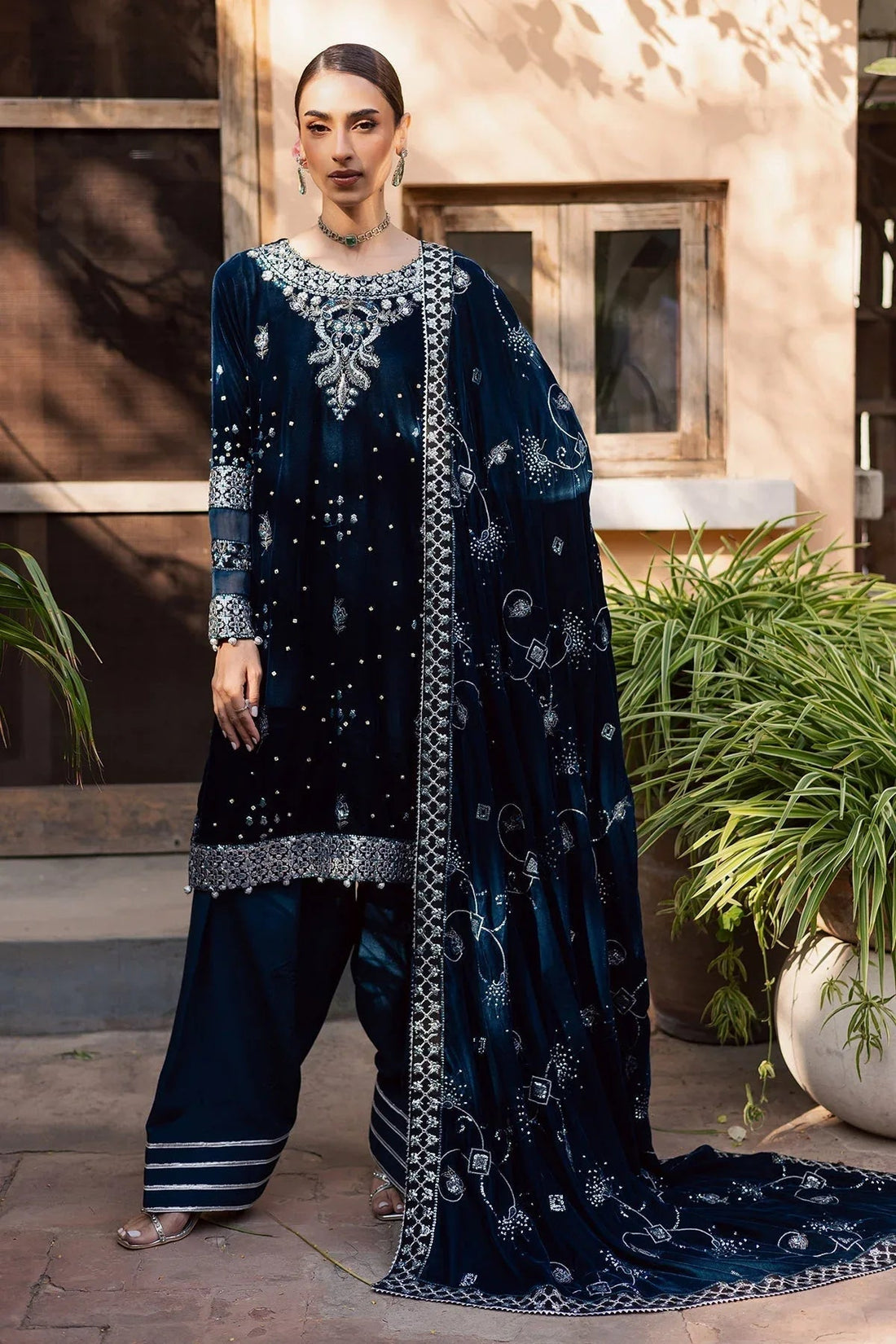 Nureh | Maya Velvet | NW-114 - Aqsa Fabrics