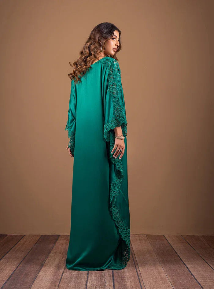 Zainab Chottani | The Kaftan Edit | Emerald Wishes - Aqsa Fabrics