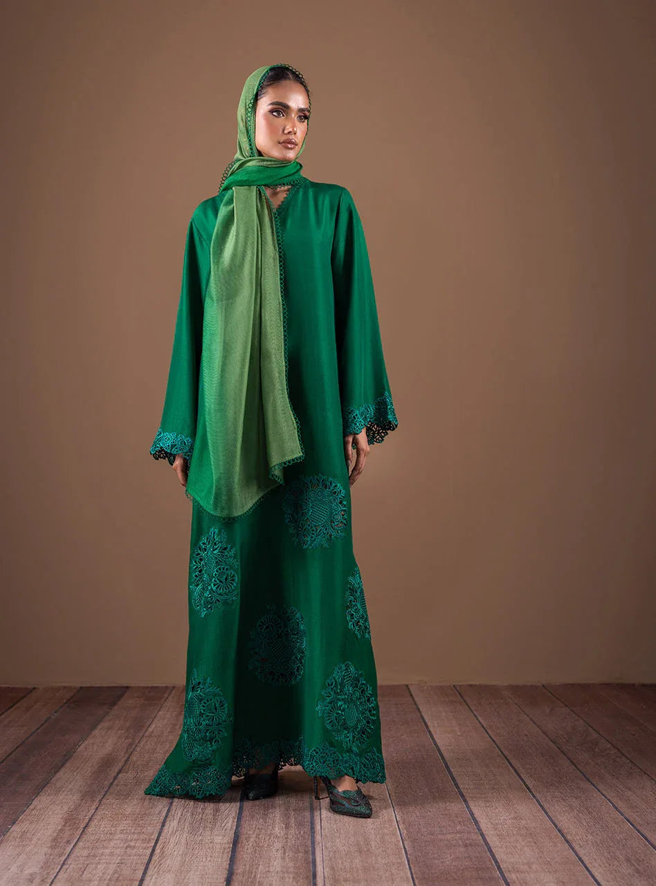 Zainab Chottani | Semi Formals | ENCHANTING EMERALD - Aqsa Fabrics