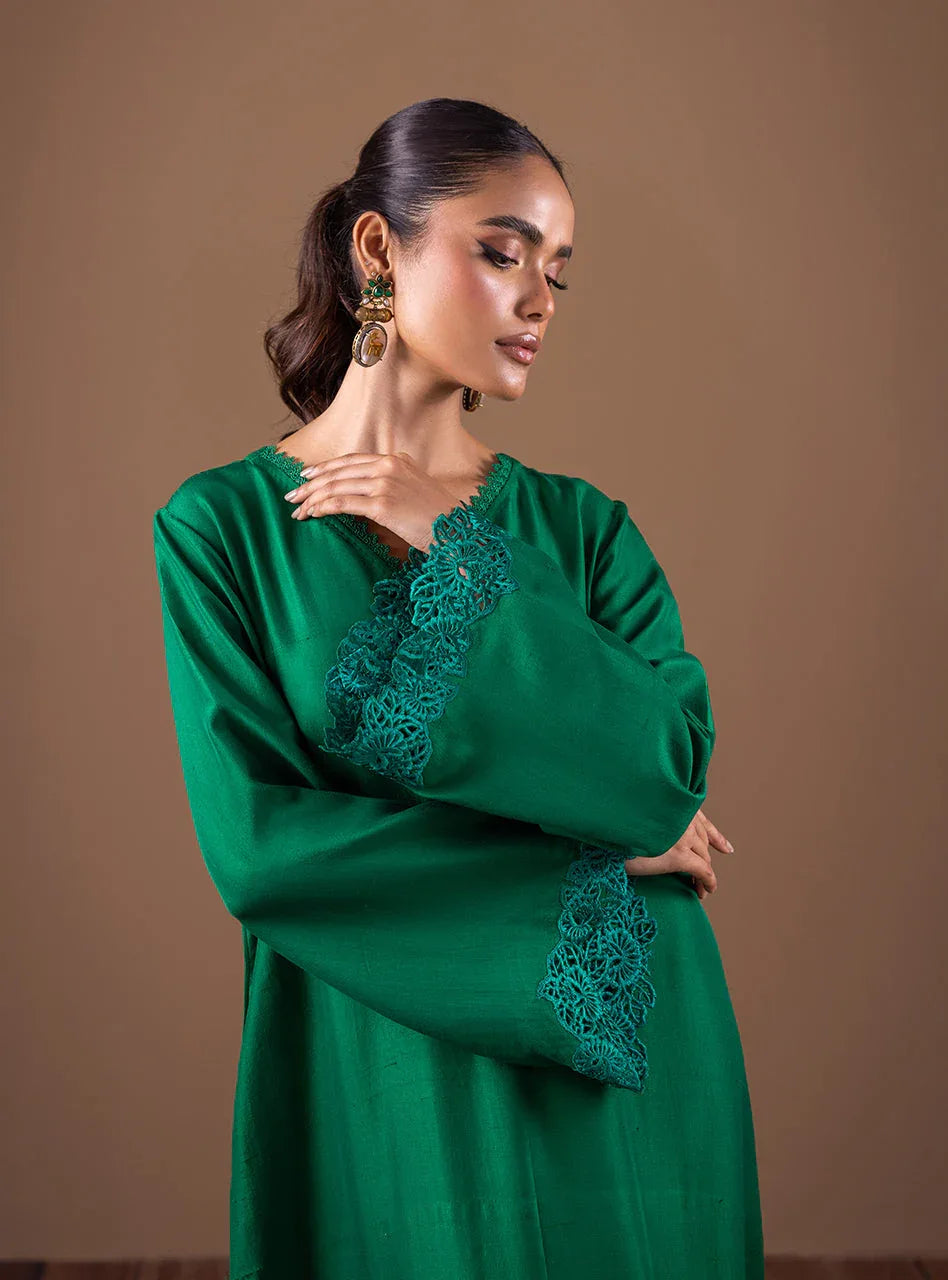 Zainab Chottani | Semi Formals | ENCHANTING EMERALD - Aqsa Fabrics