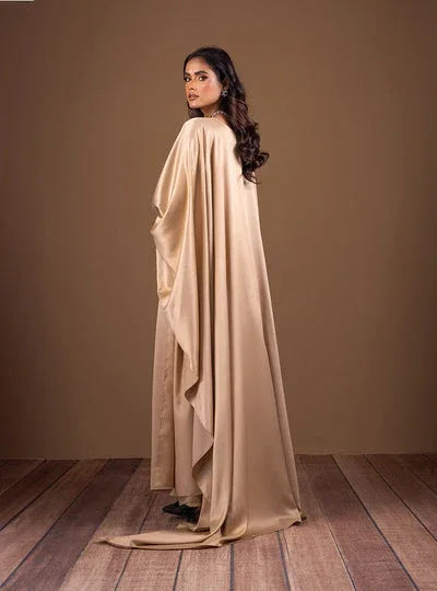 Zainab Chottani | The Kaftan Edit | Butter Vanila Flair - Aqsa Fabrics