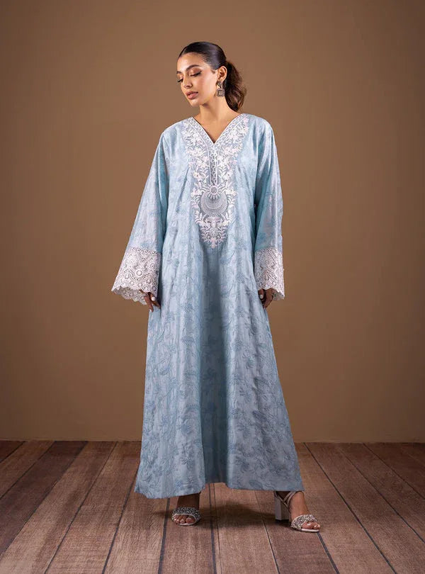 Zainab Chottani | The Kaftan Edit | Aqua Sophistication - Aqsa Fabrics