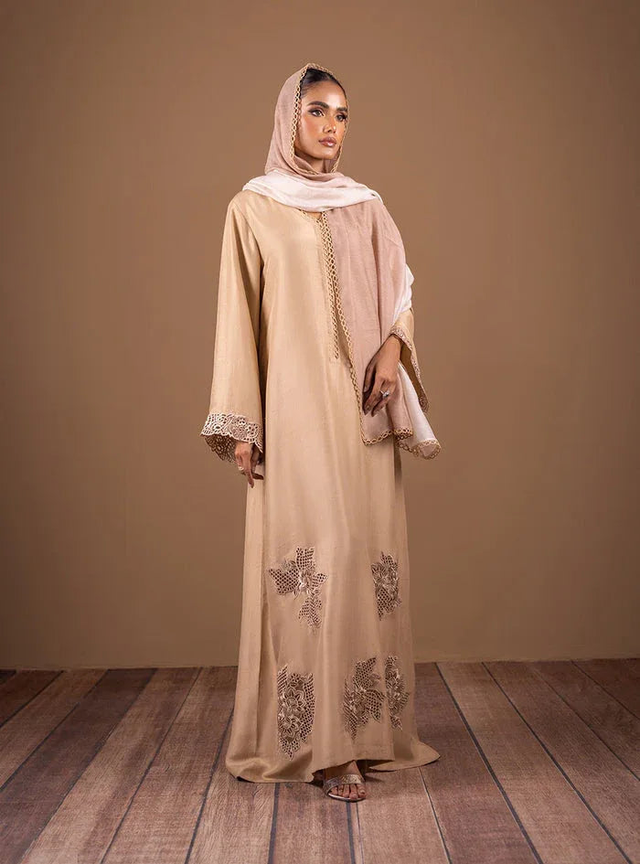 Zainab Chottani | The Kaftan Edit | Champagne Elegance - Aqsa Fabrics