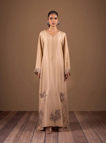 Zainab Chottani | The Kaftan Edit | Champagne Elegance - Aqsa Fabrics
