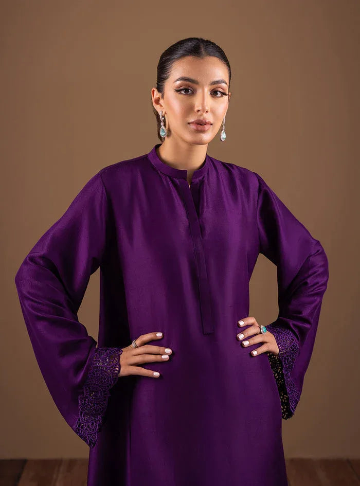 Zainab Chottani | The Kaftan Edit | Purple Night - Aqsa Fabrics