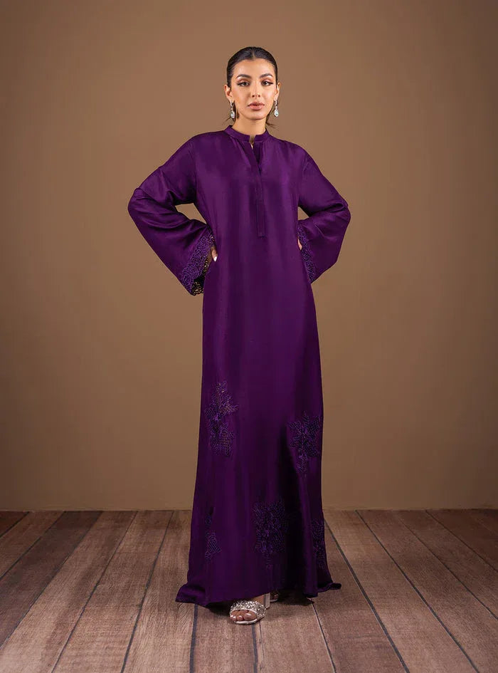 Zainab Chottani | The Kaftan Edit | Purple Night - Aqsa Fabrics