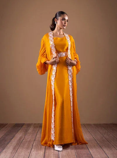Zainab Chottani | The Kaftan Edit | Amber Flow - Aqsa Fabrics