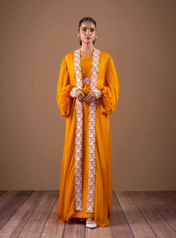 Zainab Chottani | Semi Formals | AMBER FLOW - Aqsa Fabrics