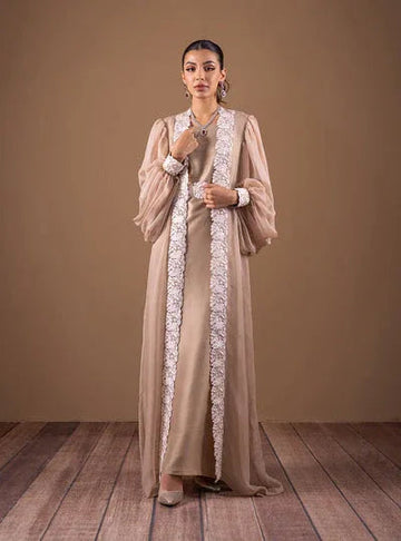 Zainab Chottani | The Kaftan Edit | Champagne Flow - Aqsa Fabrics