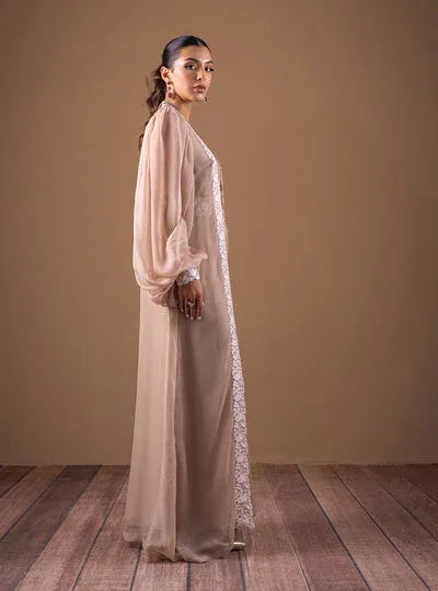 Zainab Chottani | The Kaftan Edit | Champagne Flow - Aqsa Fabrics