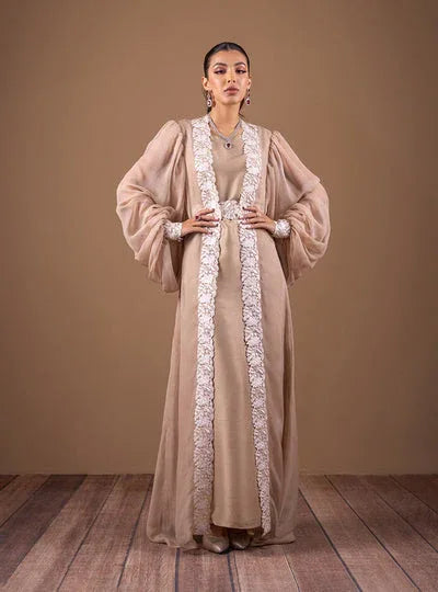 Zainab Chottani | The Kaftan Edit | Champagne Flow - Aqsa Fabrics