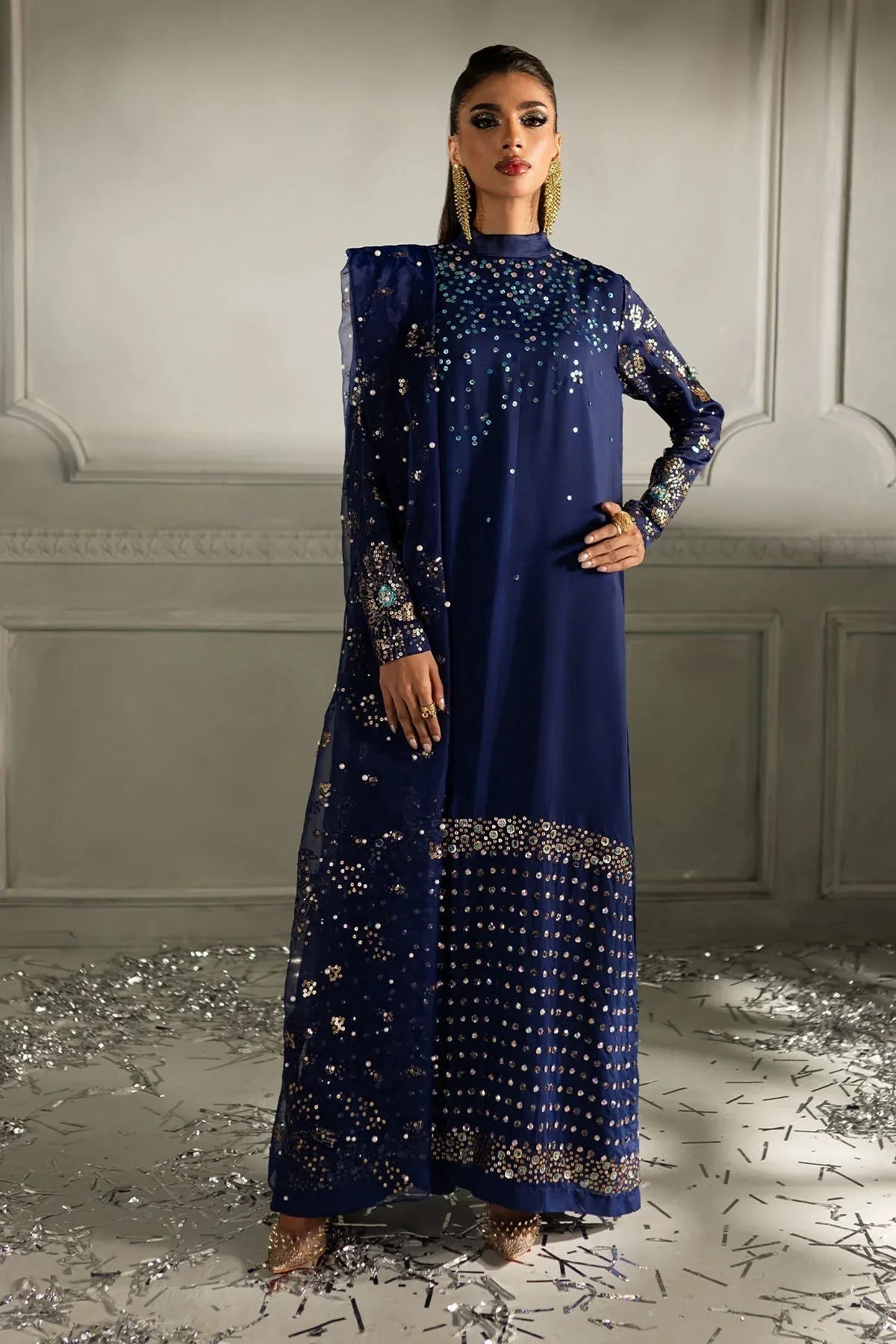 Nureh | Tiny Twinkles | Sunset Sparkle TW-07 - Aqsa Fabrics