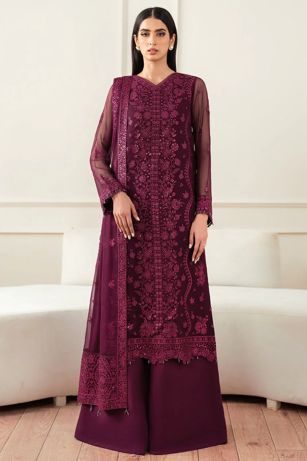 Farasha | Essence Formals 25 | Regal Violet - Aqsa Fabrics