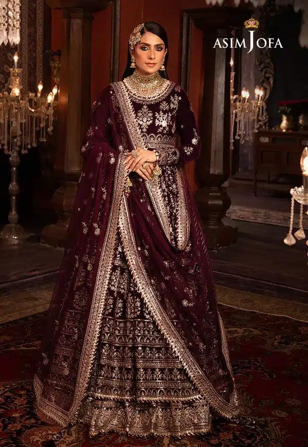 Asim Jofa | Makhmal Wedding Velvet 23 | AJMM-11 - Aqsa Fabrics