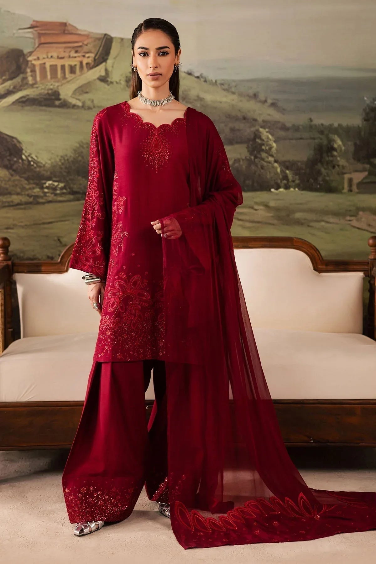 Nureh | Shades of Winter | NP-675 - Aqsa Fabrics