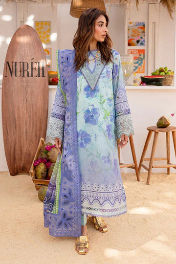 Nureh | Gardenia Lawn 24 | NS-130 A - Aqsa Fabrics