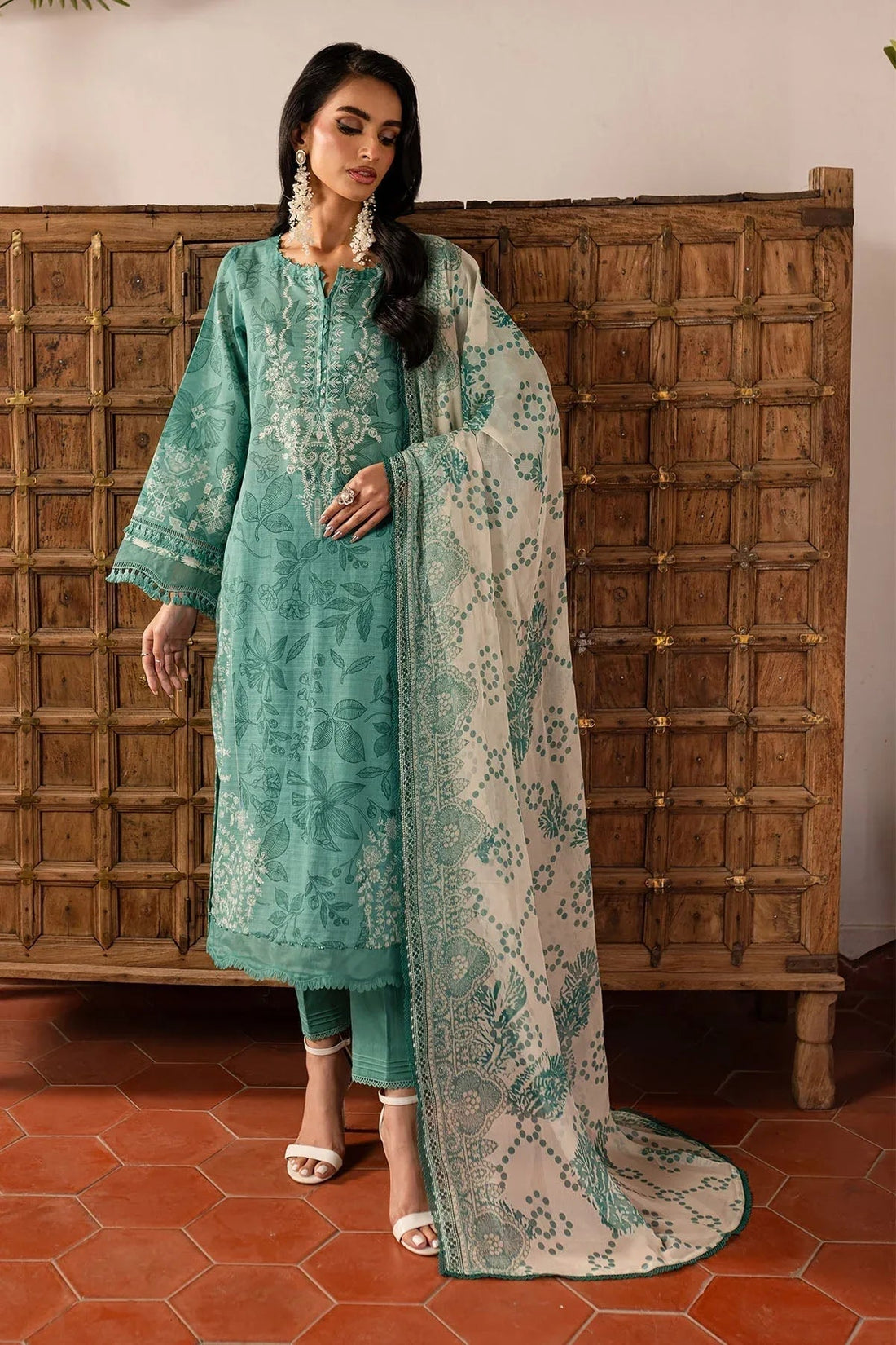 Nureh | Printed lawn 25 | SP-139 - Aqsa Fabrics
