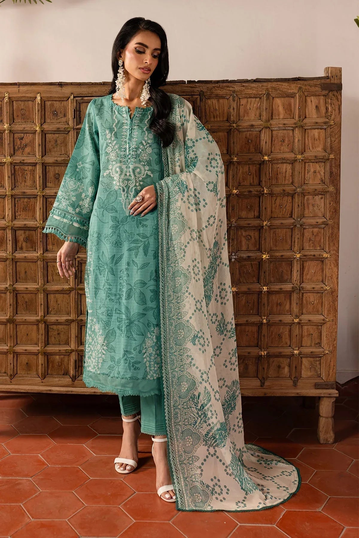 Nureh | Printed lawn 25 | SP-139 - Aqsa Fabrics