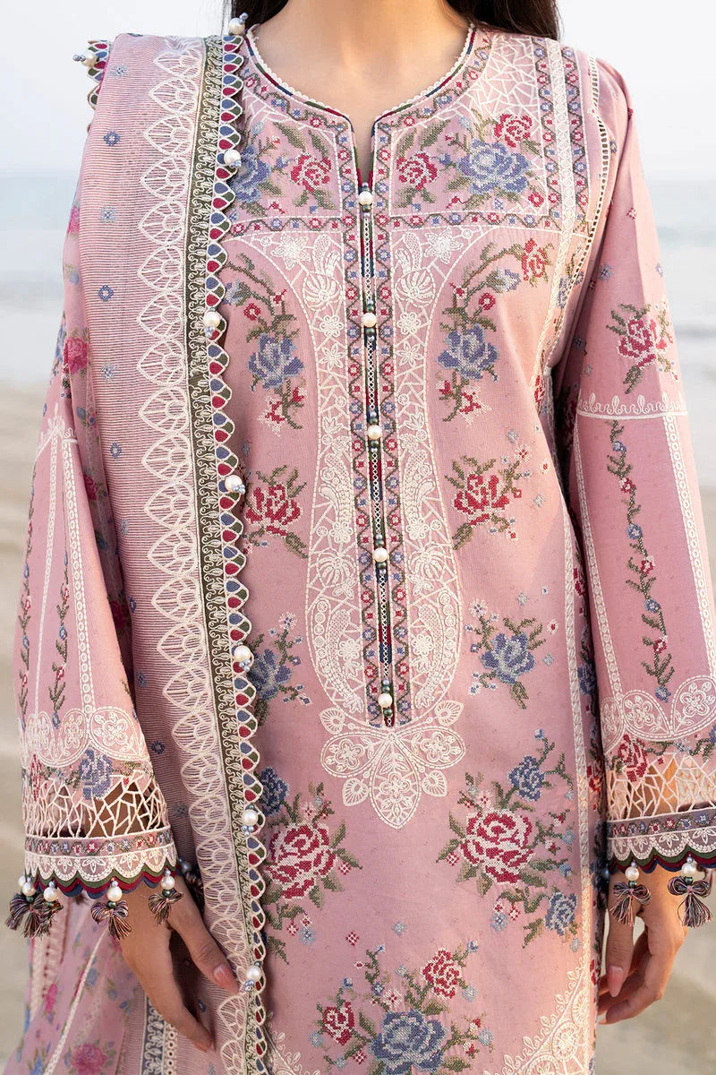 Jazmin | Shahkaar Luxury Lawn 25 | SL25-D2 - Aqsa Fabrics