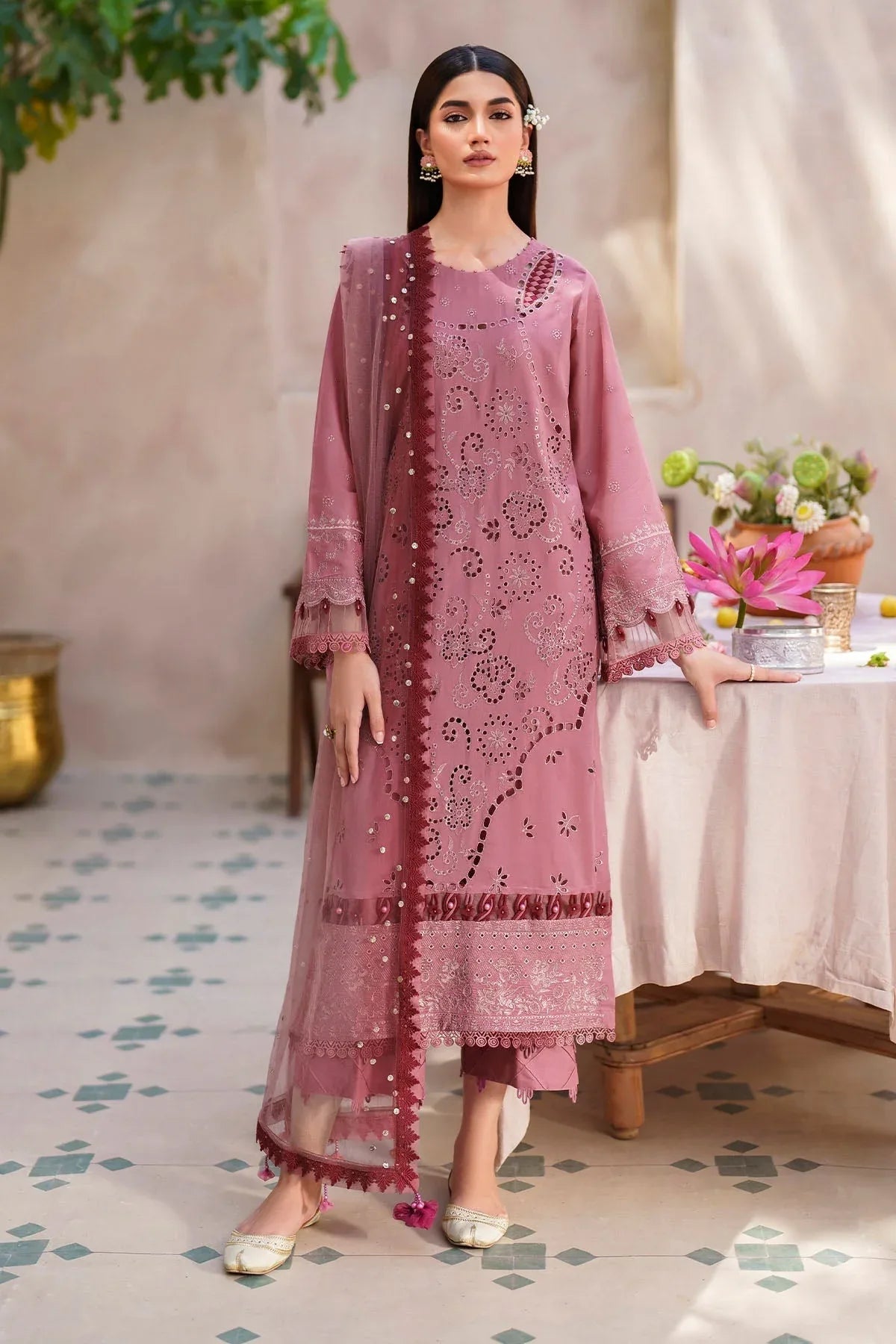Nureh | Bazaar Lawn | NS - 136 - Aqsa Fabrics